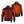 Venture Heat black heated jacket showing internal heating elements on front and back