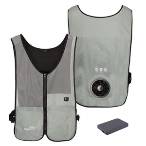 Venture Heat CoolSpring cooling vest with integrated fan and portable power bank
