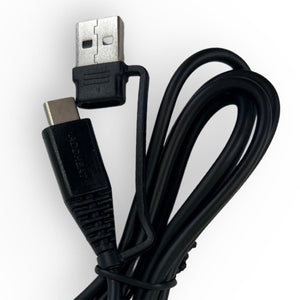 Venture Heat black USB charging cable with connector