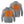 Venture Heat grey zip up hoodie showing internal heating elements on chest and back