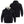 Venture Heat black zip up hoodie with cream lining and front and back view