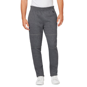 Venture Heat charcoal grey fleece sweatpants with elastic waistband and reinforced knee stitching