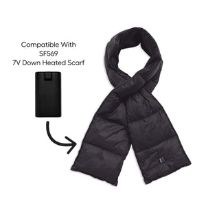 Venture Heat 7V down heated scarf with compatible battery pack