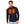 Man wearing a black quarter zip heated shirt with glowing chest heating elements