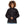 Woman wearing a black Venture Heat softshell jacket with a front zipper