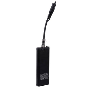 Venture Heat black rectangular lithium ion battery pack with attached power cable and connector