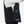 Side view of Venture Heat black quilted vest with expandable ribbed side panel and battery pocket