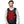 Man wearing a black Venture Heat heated vest with glowing red heating elements visible on the chest