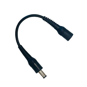Venture Heat black power adapter cable with male and female connectors
