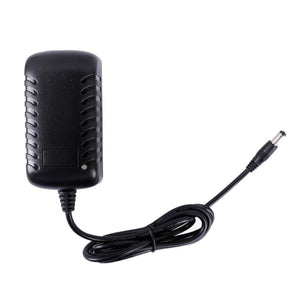 Venture Heat black wall power adapter with coiled cable and barrel connector