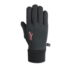 Seirus black glove with pink logo