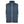 Dark blue quilted puffer vest with light blue zipper and side pockets