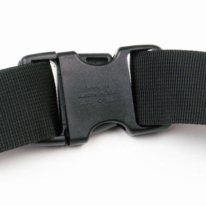 Mobile Warming black plastic side release buckle on nylon strap