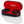 Outdoor Tech Chips Ultra 2.0 wireless helmet audio speakers in a black and red charging case
