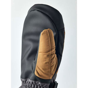 Hestra black and brown insulated mitten