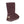 Cloud Nine Sheepskin dark brown suede mid calf boot with branded heel plate