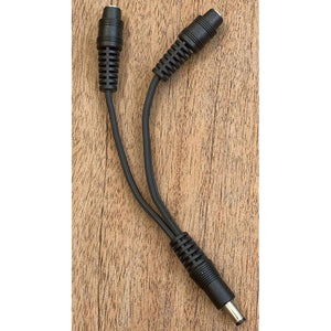 Volt Heat Y-splitter power cable with one male and two female connectors