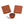 Two square brown BV remote receivers and one teardrop shaped BV key fob remote