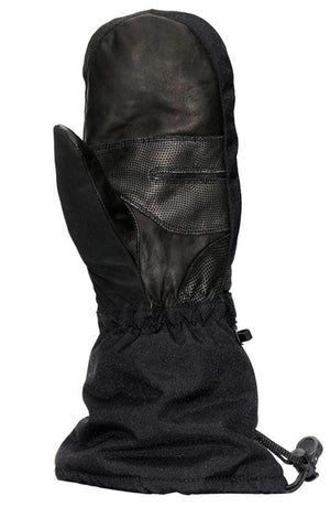 Volt Heat black insulated winter mitten with textured palm grip and adjustable wrist cinch
