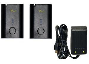 Volt Heat battery kit with two rechargeable batteries and a wall charger