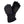 Pair of black heated winter gloves with adjustable wrist straps and illuminated power button