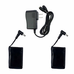 Volt Heat dual battery charger kit with two black batteries and power adapter