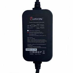 Volt Heat Fusion power converter and controller unit with technical specifications and LED indicator guide