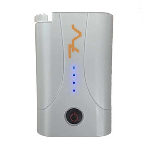 Volt Heat 7V rechargeable battery pack with power button and LED indicator lights