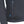 Close up of dark grey fleece jacket with vertical zippered pocket and V logo patch