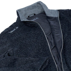 Volt Heat charcoal grey fleece jacket with full zip and high collar