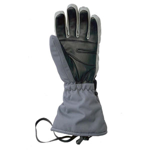 Volt Heat grey and black insulated winter glove with extended cuff