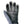 Volt Heat black leather and grey fabric winter glove palm view