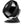 Black Vornado air circulator fan on a stand