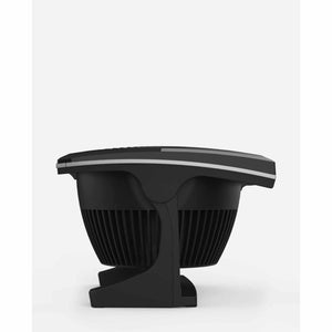 Black Vornado air circulator fan side view