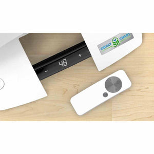 Vornado heater digital display showing 48 degrees with remote control