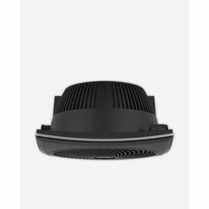 Vornado black ceiling fan viewed from below