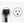 Vornado power cord plugged into a wall outlet