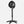 Black Vornado pedestal fan with adjustable height and tripod base