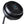 Black Vornado pedestal fan head with spiral grille