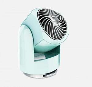 Light blue Vornado personal air circulator fan