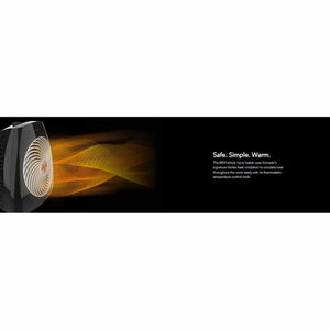 Vornado MVH whole room heater with orange heat wave graphic