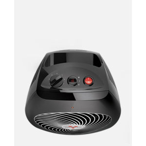 Vornado black space heater with top control dial and power switch