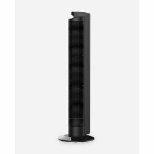 Vornado black tower fan on a white background