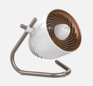 Vornado white and copper desk fan with adjustable stand