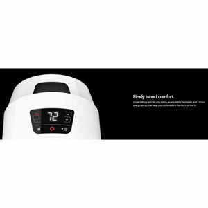 Vornado heater digital display showing temperature settings and timer controls