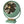 Vornado VFAN vintage style green table fan with gold metal grille and black blades