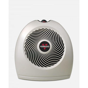 Vornado compact white space heater with circular front grille