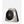 Vornado compact space heater with black spiral grille and metallic finish