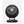 Vornado black spherical space heater with metallic accents on a stand