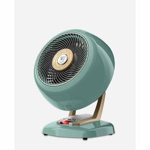 Vornado green retro style whole room heater with gold accents